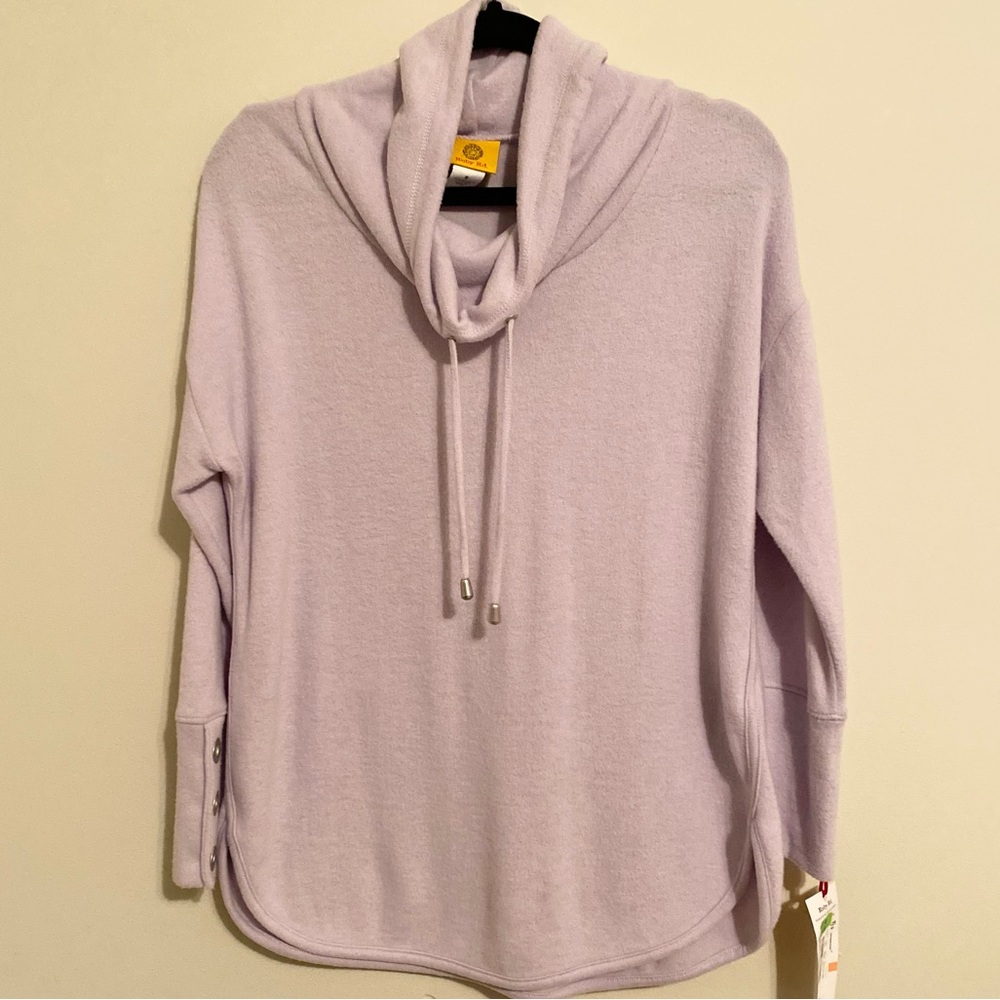 Cozy Lavender Cowl Neck Sweater
Ruby Rd.
Knit Cowl Collar Long Sleeve Cozy Top